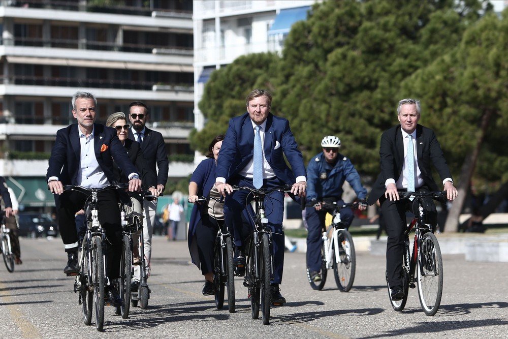 Θεσσαλονίκη: Ποδηλατάδα με τον Κ.Ζέρβα για το βασιλικό ζεύγος της Ολλανδίας