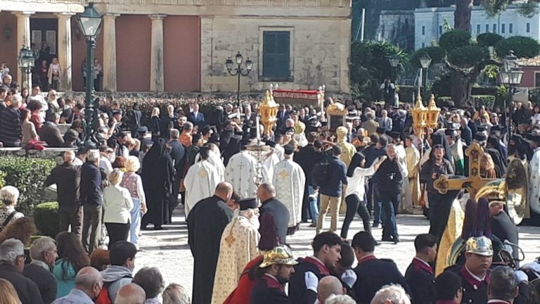 Κέρκυρα: Με λαμπρότητα και καλό καιρό η λιτανεία του Πρωτοκύριακου