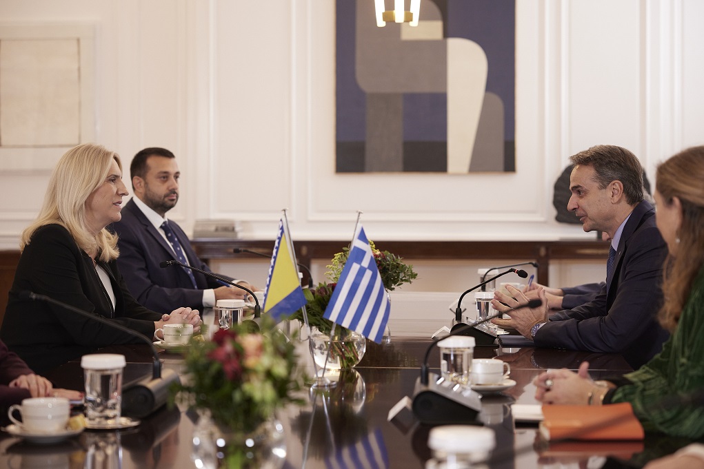 Κ. Μητσοτάκης σε Ζ. Τσβιγιάνοβιτς: Διαρκές το ενδιαφέρον της Ελλάδας για τη Βοσνία και Ερζεγοβίνη