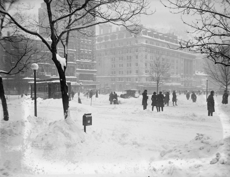 ΗΠΑ: Η «χιονοθύελλα του αιώνα» είχε χτυπήσει ξανά, ακριβώς 100 χρόνια πριν