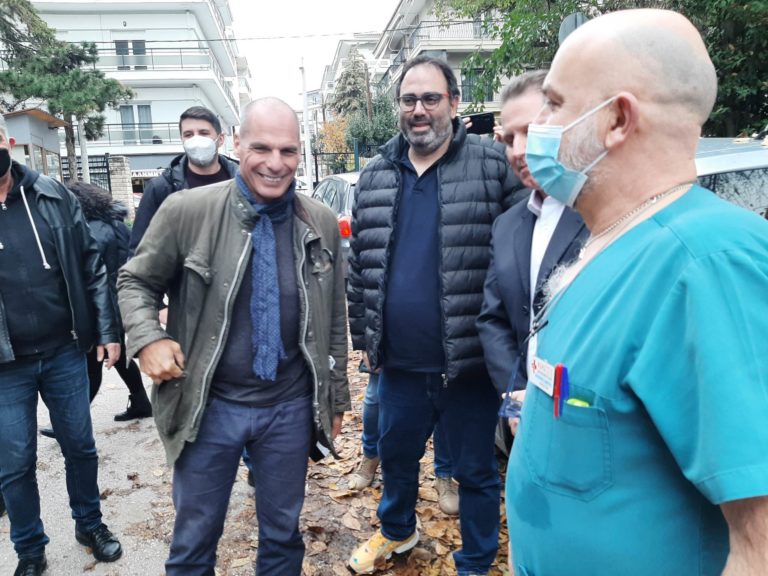 Το Νοσοκομείο Κοζάνης επισκέπτεται ο Γ. Βαρουφάκης