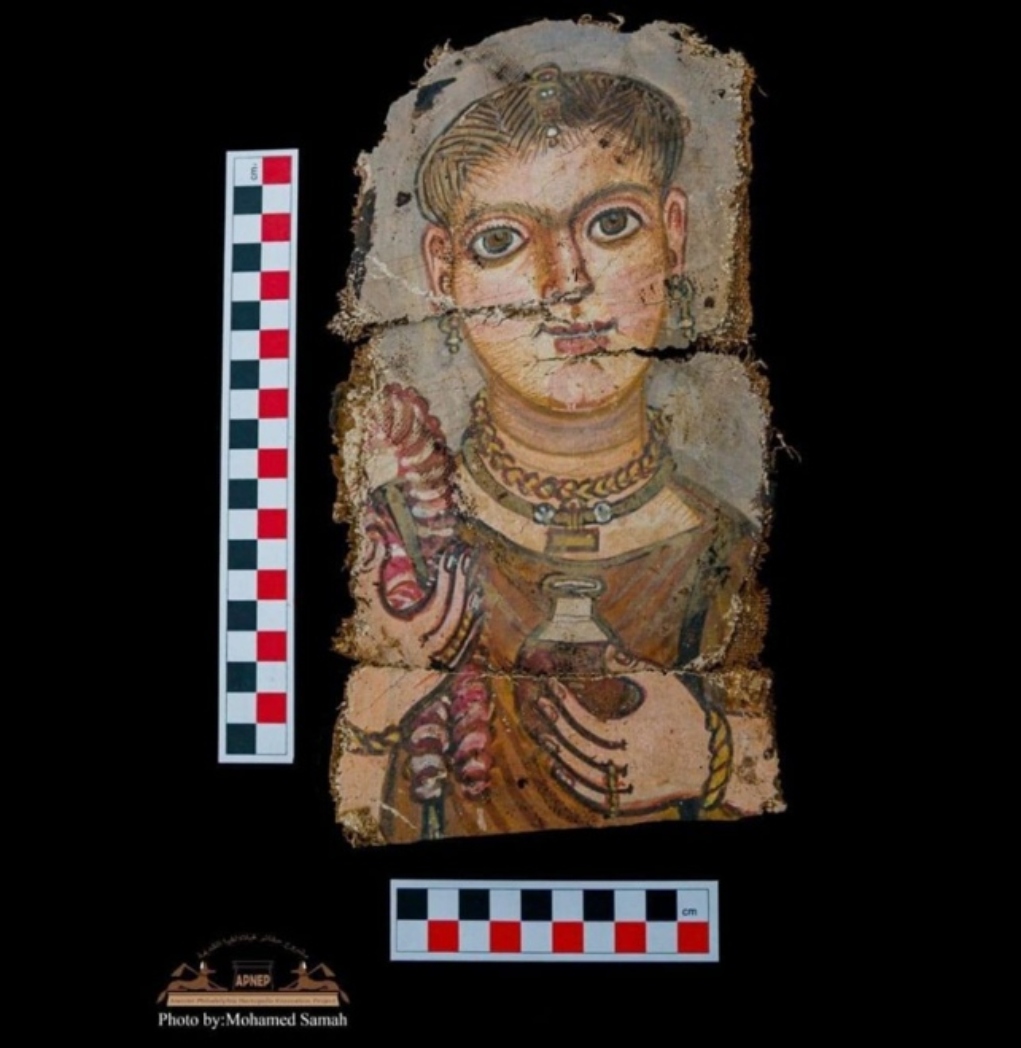 Αίγυπτος: Αρχαιολόγοι ανακάλυψαν τα πρώτα έγχρωμα πορτρέτα μουμιών εδώ και έναν αιώνα