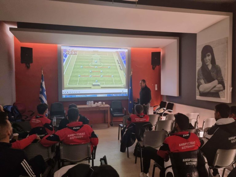 Επίσκεψη ποδοσφαιρικής ομάδας στο Μουσείο Θυμάτων Ναζισμού Διστόμου