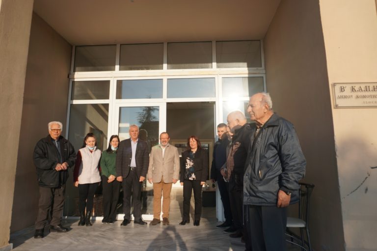 Επίσκεψη Δημάρχου Κομοτηνής και Προέδρου ΚΕΜΕΑ στο Α’ και Β’ ΚΑΠΗ Κομοτηνής