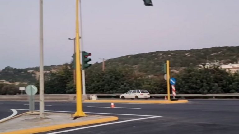 Δόθηκε στην κυκλοφορία ο κόμβος στην Εθνική Οδό Ρόδου – Λίνδου