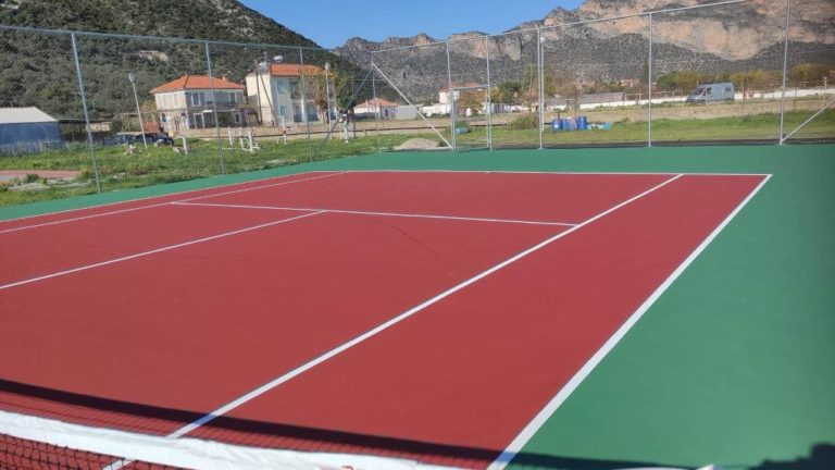 Γήπεδο τένις ετοιμάστηκε στο Λεωνίδιο Αρκαδίας