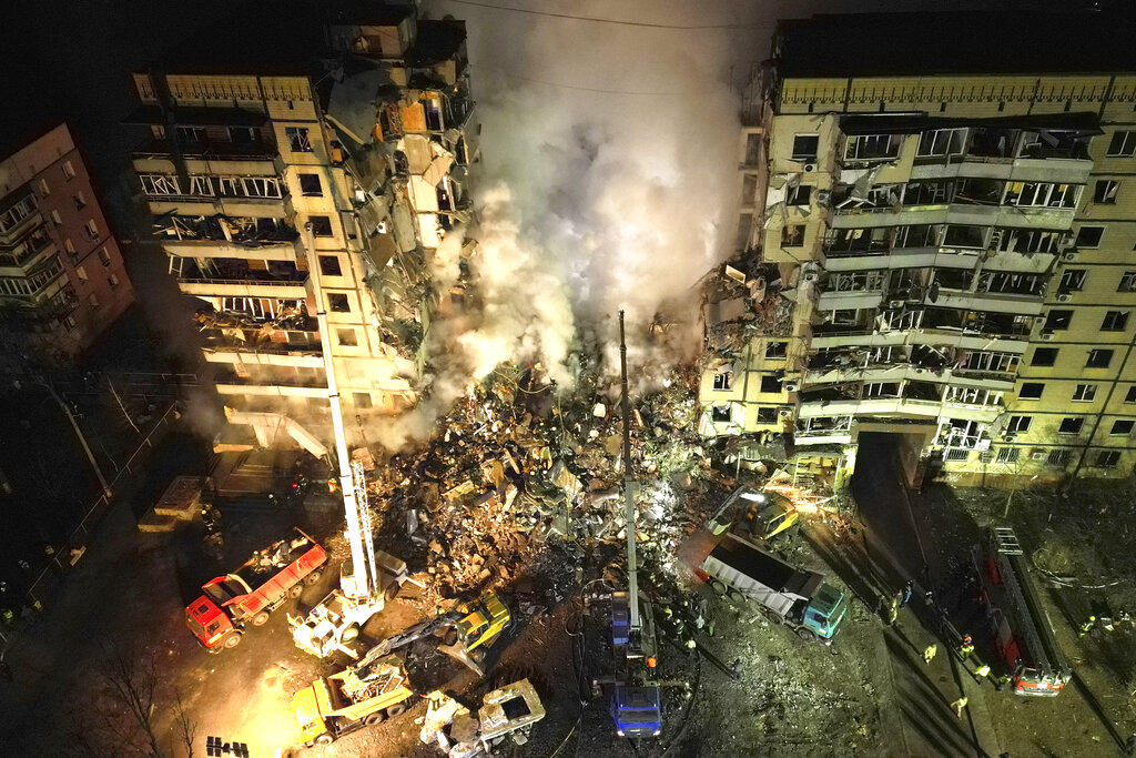 Πυραυλική επίθεση στην πόλη Ντνίπρο: Στους 14 αυξήθηκαν οι νεκροί, 64 τραυματίες, 20 αγνοούμενοι