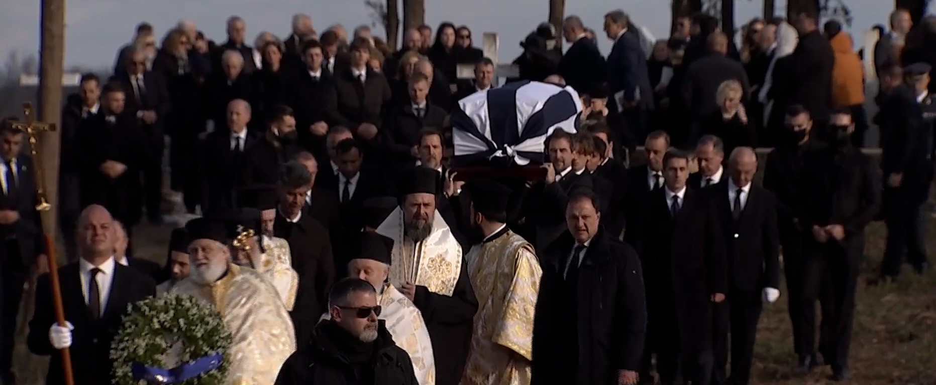 The former emperor Constantine was buried next to his ancestors in Tatou