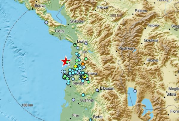 Αλβανία: Υλικές ζημιές από τον σεισμός των 4,7 Ρίχτερ – Έγινε αισθητός σε Τίρανα και Δυρράχιο