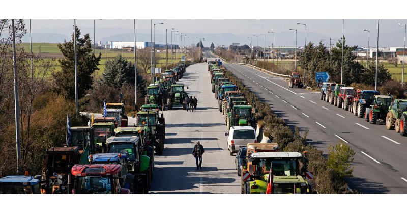 Αντιπροσωπεία αγροτών της Ζαγοράς στο συλλαλητήριο της Αγιάς Λάρισας