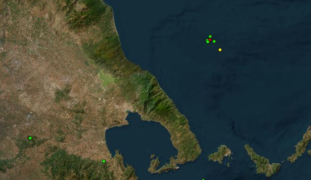 Πληθώρα σεισμικών δονήσεων στη θαλάσσια περιοχή βορειανατολικά της Ζαγοράς Πηλίου