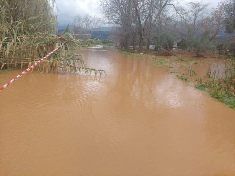 Προβλήματα από τις βροχοπτώσεις στο δήμο Ευρώτα της Λακωνίας