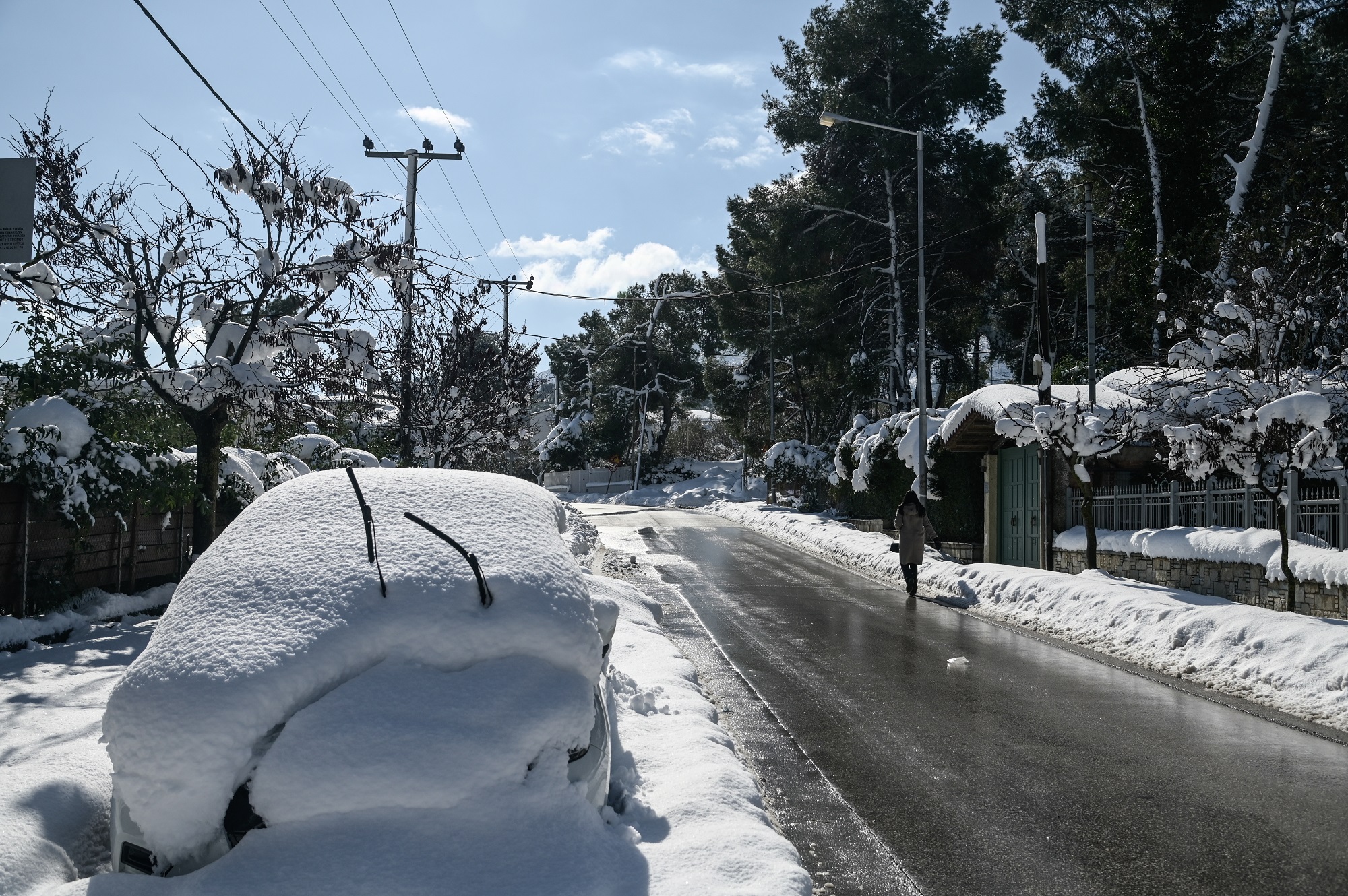 ΚΑΚΟΚΑΙΡΙΑ "ΜΠΑΡΜΠΑΡΑ"- ΧΙΟΝΙΑ ΣΤΗ ΡΟΔΟΠΟΛΗ ΤΟΥ ΔΗΜΟΥ ΔΙΟΝΥΣΟΥ (ΜΙΧΑΛΗΣ ΚΑΡΑΓΙΑΝΝΗΣ/EUROKINISSI)