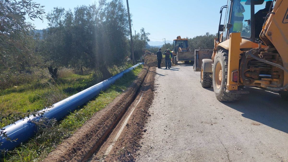 Σε εξέλιξη τα έργα υδροδότησης του Άσσου – Λεχαίου Κορινθίας