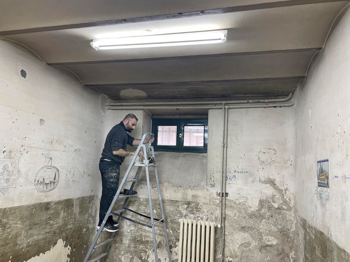 Ολοκληρώνονται οι εργασίες συντήρησης των τοιχογραφιών στα ιστορικά υπόγεια του Δικαστικού Μεγάρου Τρίπολης