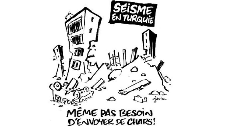 «CharlieHebdo»: Θυμό και οργή προκαλεί γελοιογραφία για τον σεισμό στην Τουρκία