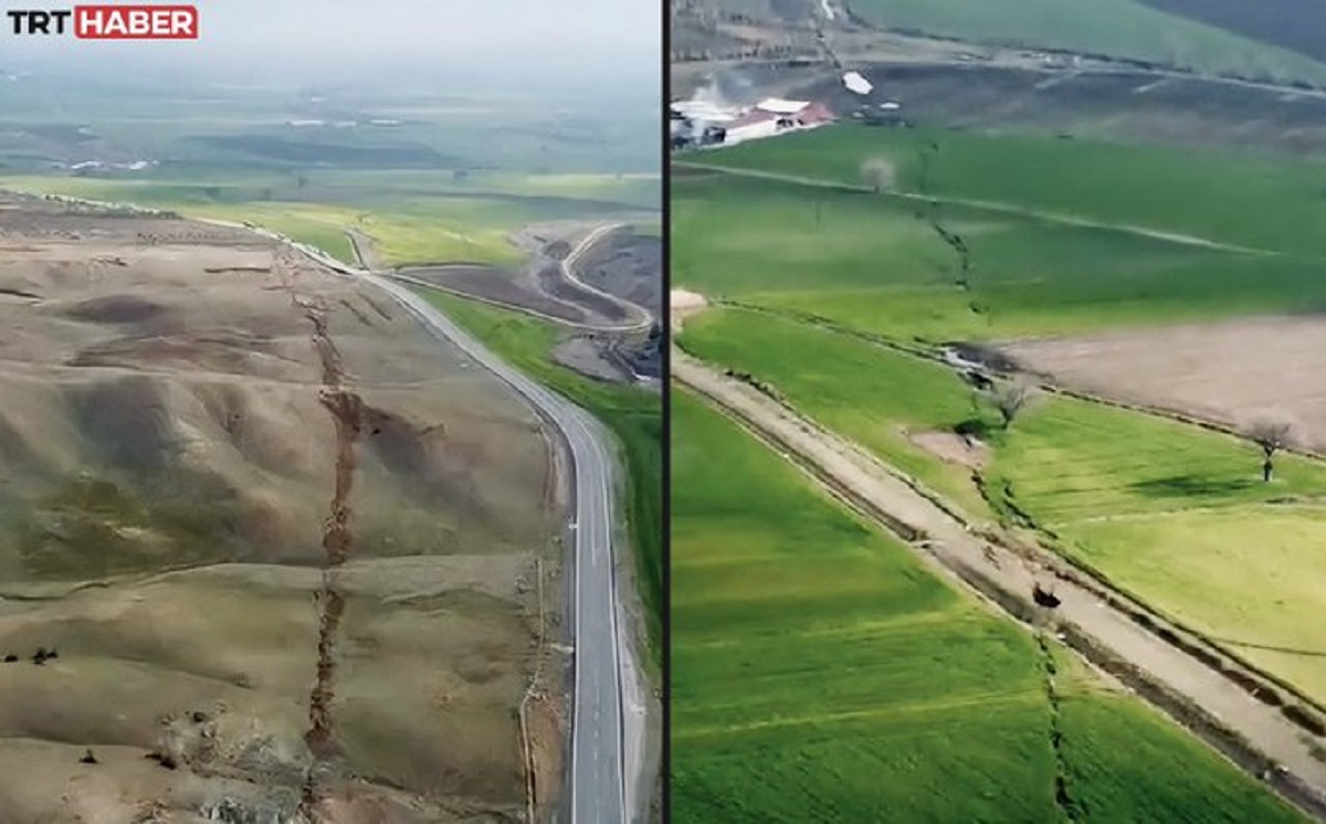 Τουρκία: Πώς άνοιξε η γη από το σεισμό – Βίντεο από το τεράστιο ρήγμα