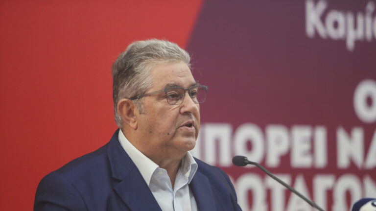 Στην Κατερίνη ο Δημήτρης Κουτσούμπας