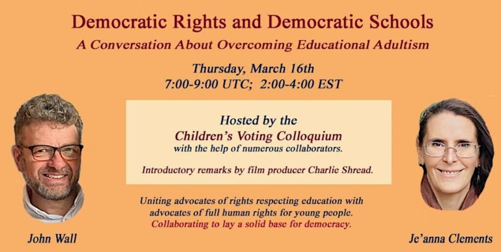 Δημοκρατικά δικαιώματα και δημοκρατικά σχολεία – Διαδικτυακή συζήτηση