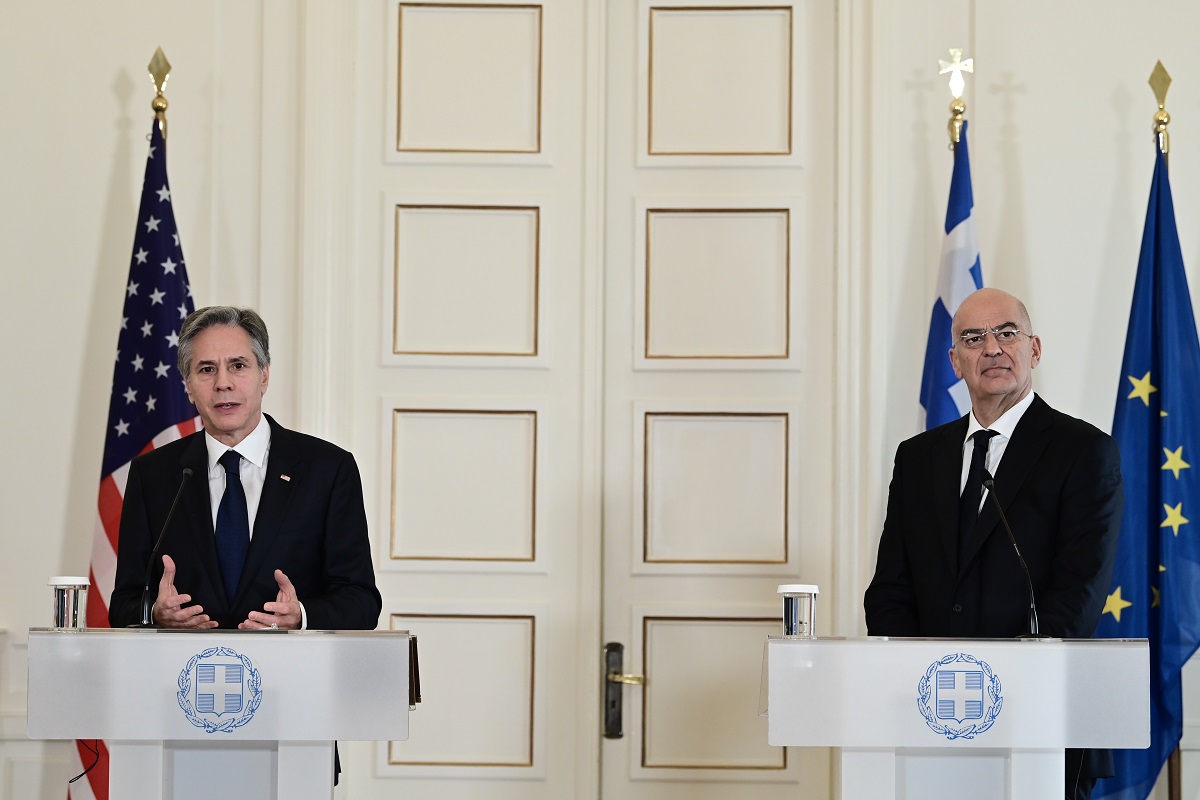 Κοινός βηματισμός Ελλάδας- ΗΠΑ: «Η συνεργασία μας δεν υπήρξε ποτέ πιο στενή», λέει ο Άντονι Μπλίνκεν