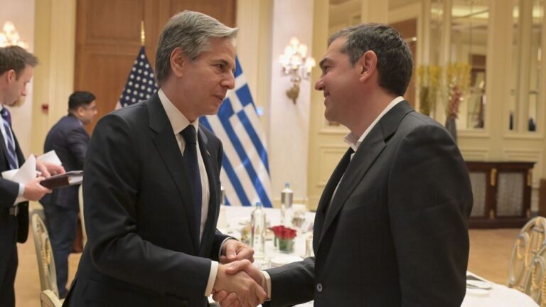 Τσίπρας σε Μπλίνκεν: Οι ΗΠΑ να στηρίξουν το διάλογο με την Τουρκία με δύο σαφείς κόκκινες γραμμές
