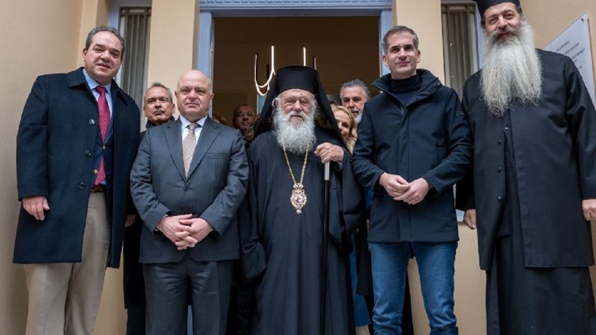 Πατήσια «Πολυχώρος Παιδιών Λέλα Καραγιάννη»: Εγκαίνια από τον Αρχιεπίσκοπο Αθηνών και τον Δήμαρχο Αθηναίων