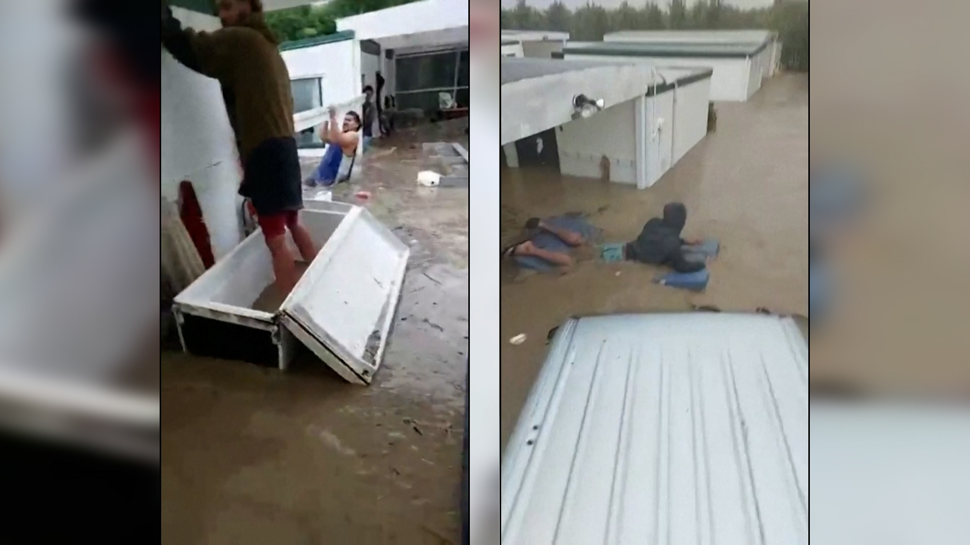 Νέα Ζηλανδία: Άνθρωποι επιπλέουν μέσα σε ψυγεία και πάνω σε στρώματα σε πλημμυρισμένο χωριό (video)
