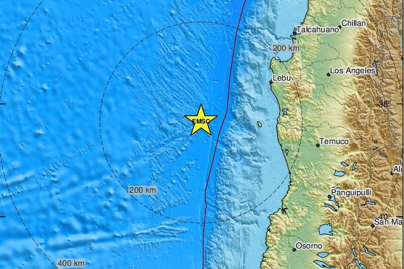 Σεισμός 5,6 Ρίχτερ ανοιχτά της Χιλής