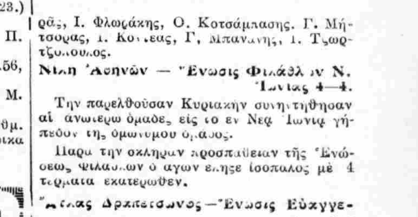 ΟΦΝΙ: 97 χρόνια δράσης για το αθλητικό δημιούργημα των Μικρασιατών προσφύγων