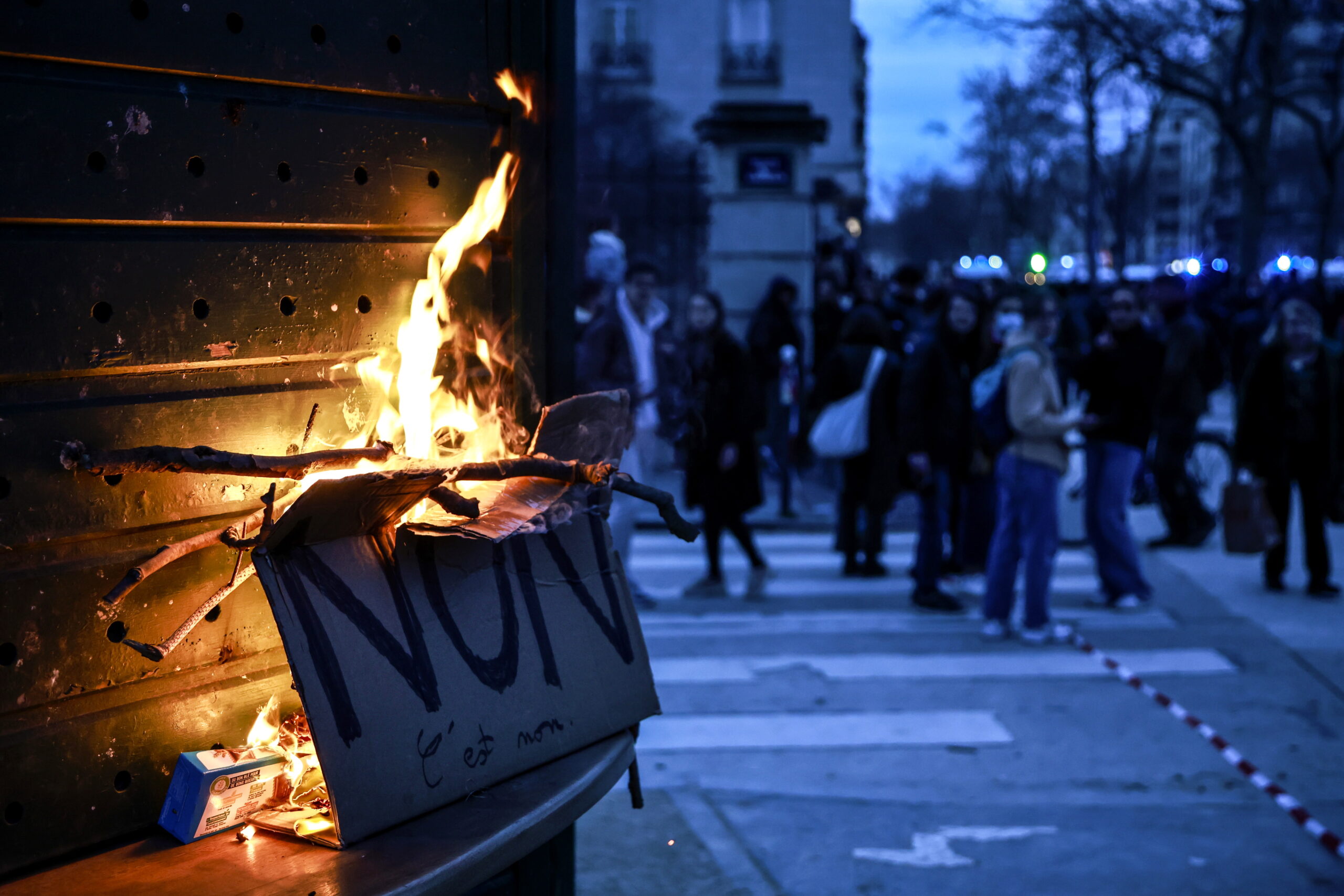 Rally against pension reforms in Paris