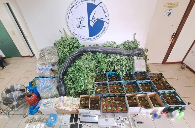 Σοβαρό πλήγμα στο εμπόριο ναρκωτικών στην Αθήνα από τη Δίωξη Ναρκωτικών Καλαμάτας (βίντεο)