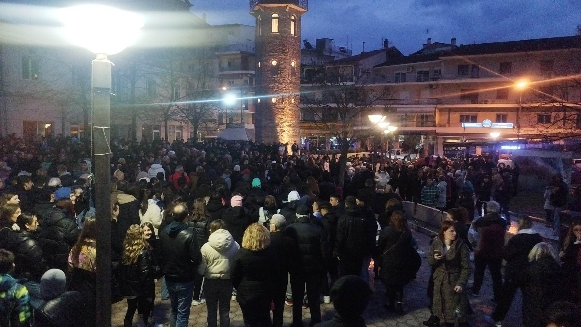 Συλλαλητήριο φοιτητών για τα θύματα της τραγωδίας στα Τέμπη
