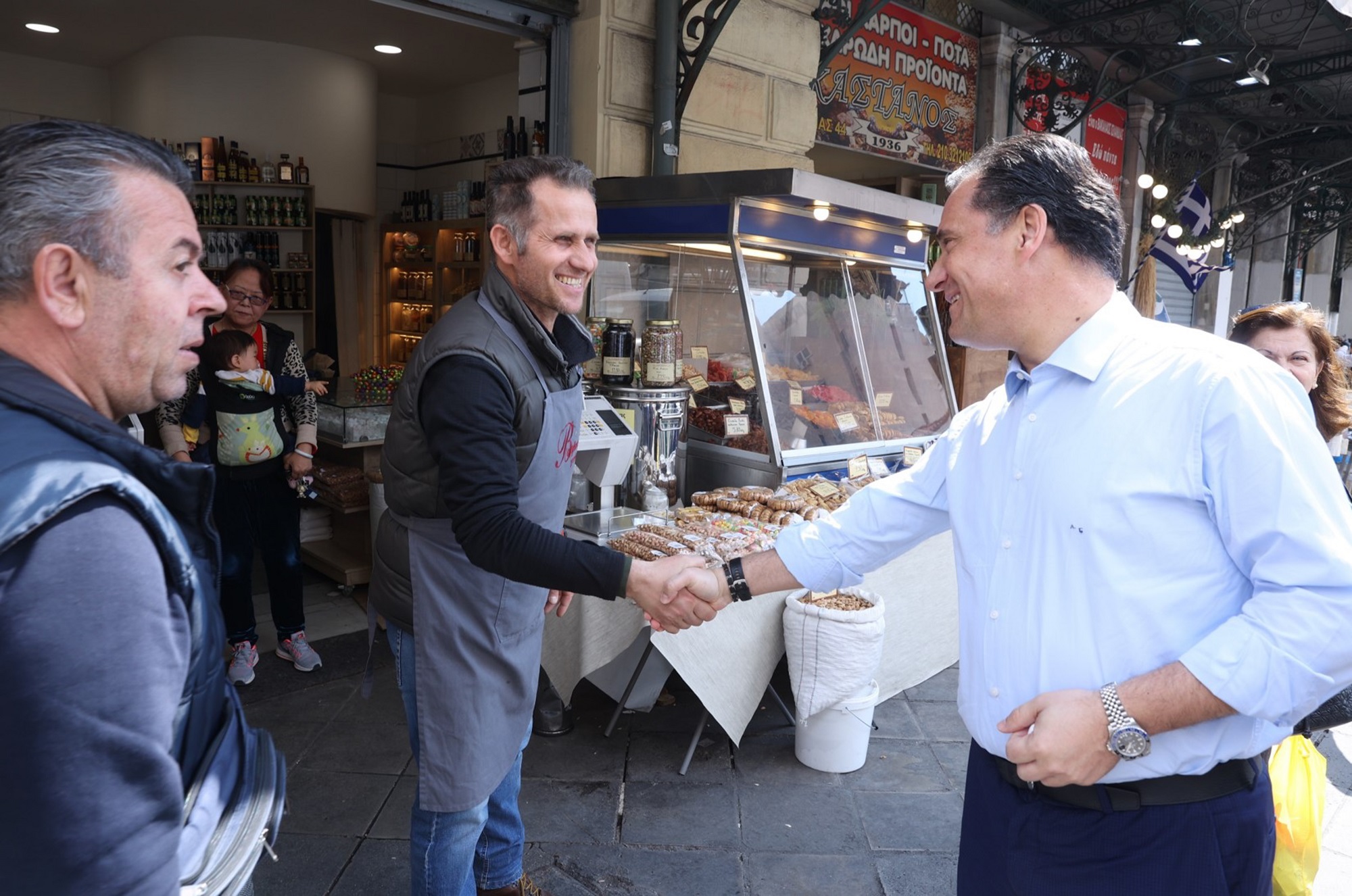 Επίσκεψη A. Γεωργιάδη στη Βαρβάκειο