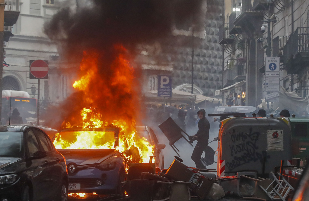 APTOPIX Italy Soccer Violence