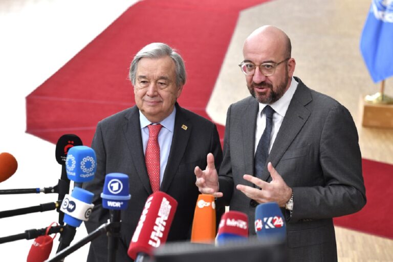 Σαρλ Μισέλ προς Αντόνιο Γκουτέρες: ΕΕ και Ηνωμένα Έθνη έχουν πολλά κοινά