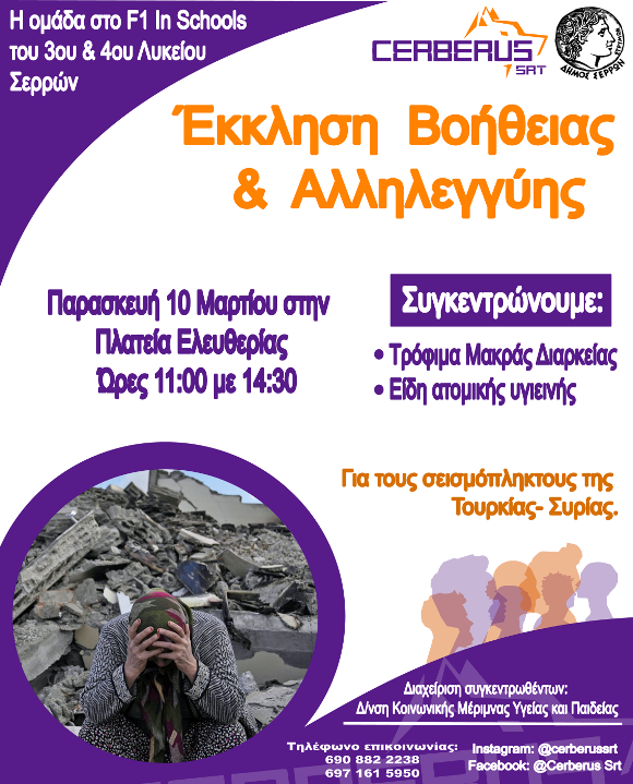 Δήμος Σερρών: Στις 10 Μαρτίου η δράση των μαθητών του 3ου και 4ου Λυκείου για την συγκέντρωση τροφίμων