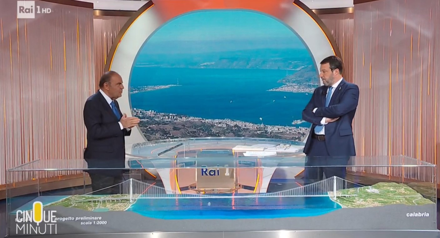 Ιταλία: Ο Ματέο Σαλβίνι παρουσίασε στη RAI το σχέδιο για τη γέφυρα Σικελίας-Καλαβρίας