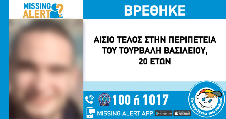 Αίσιο τέλος στην εξαφάνιση του 20χρονου που είχε εξαφανιστεί στη Θεσσαλονίκη