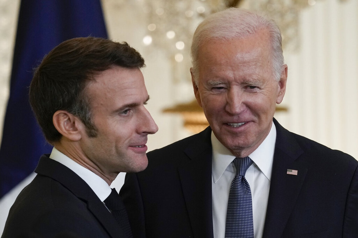 Joe Biden, Emmanuel Macron