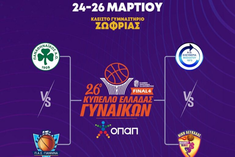 Live Streaming – Δείτε τον τελικό Παναθηναϊκός-Ελευθερία Μοσχάτου για το final-4 Κυπέλλου Ελλάδος (14:00, EΡΤSports3)