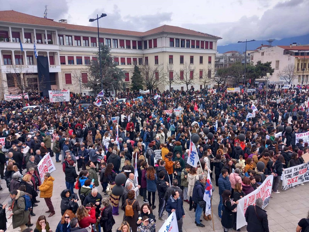 Ιωάννινα: Νέο συλλαλητήριο για την τραγωδία στα Τέμπη