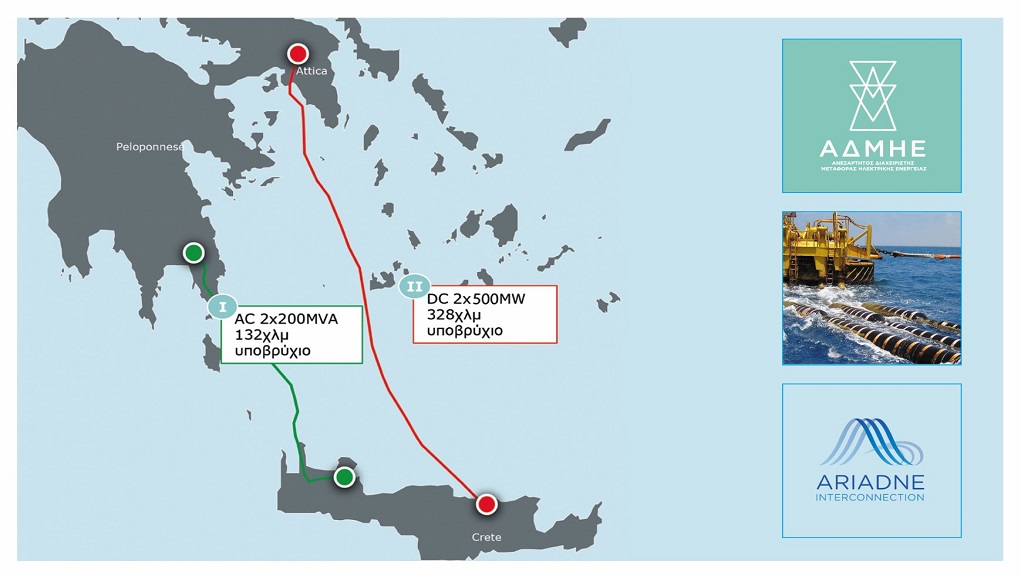 Ολοκληρώθηκε η πόντιση των καλωδίων για την ηλεκτρική διασύνδεση Κρήτης – Αττικής
