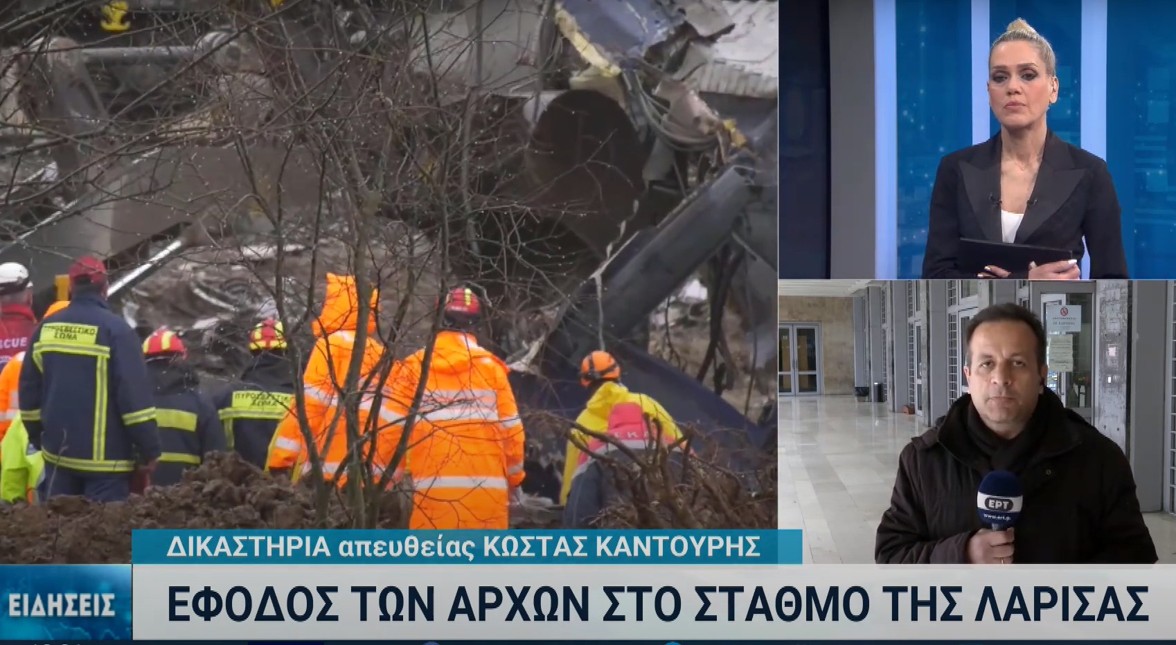 Έφοδος της Αστυνομίας τη νύχτα στον σιδ/κό σταθμό της Λάρισας – Κατάσχεση εγγράφων