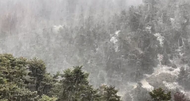 Καιρός: Χιονοκαταιγίδα στην Πάρνηθα – Πώς θα κινηθούν τα φαινόμενα