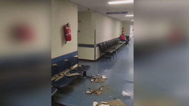 Πάτρα: Γέμισε νερά από σπάσιμο σωλήνα διάδρομος στο Πανεπιστημιακό Νοσοκομείο στο Ρίο (βίντεο)