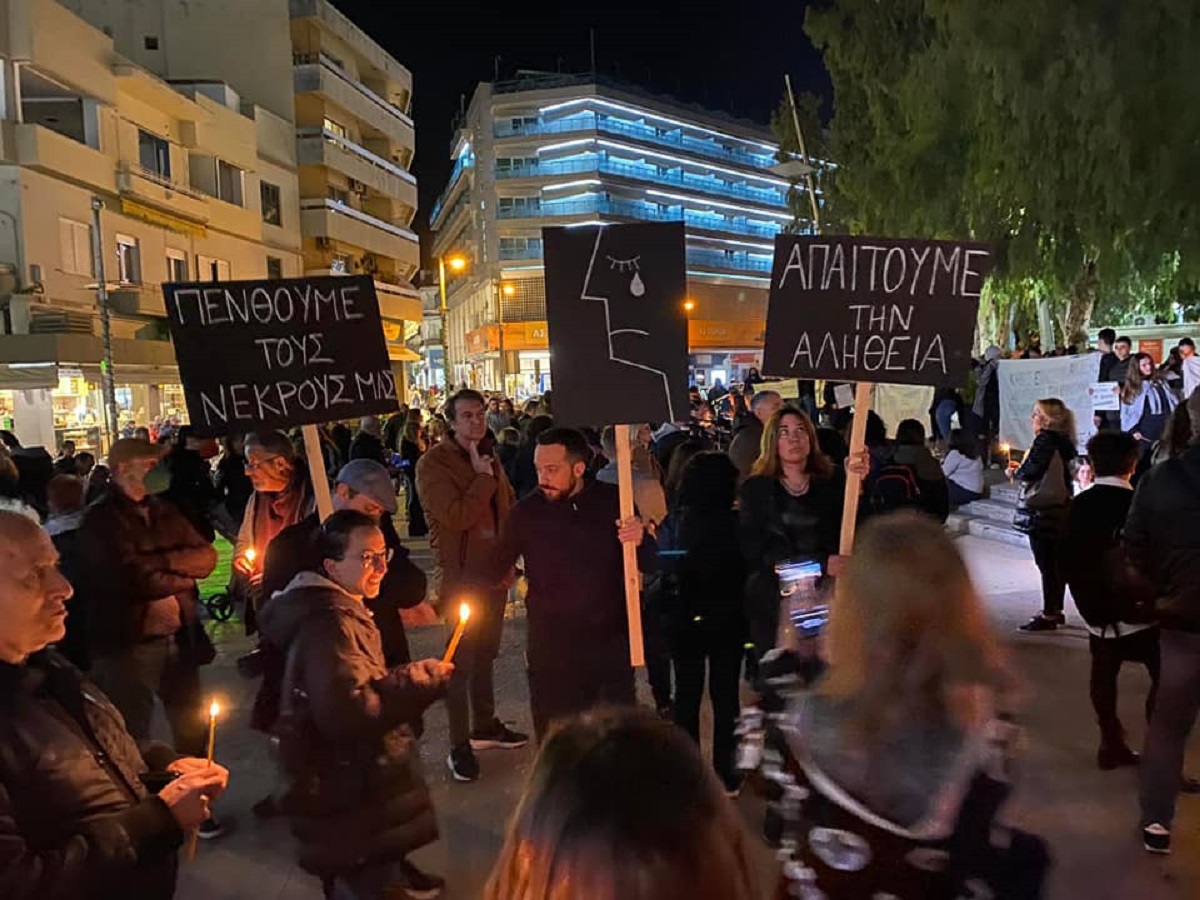 Ηράκλειο: Συλλαλητήρια και καταλήψεις σχολείων για το δυστύχημα στα Τέμπη