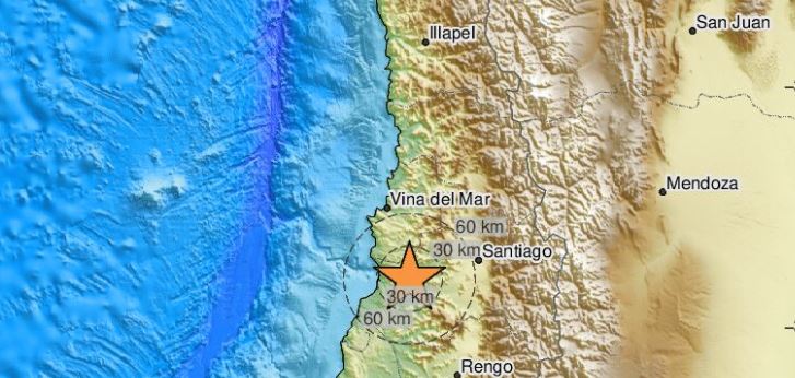 Χιλή: Σεισμός 5,6 Ρίχτερ έπληξε την περιοχή Βαλπαραΐσο