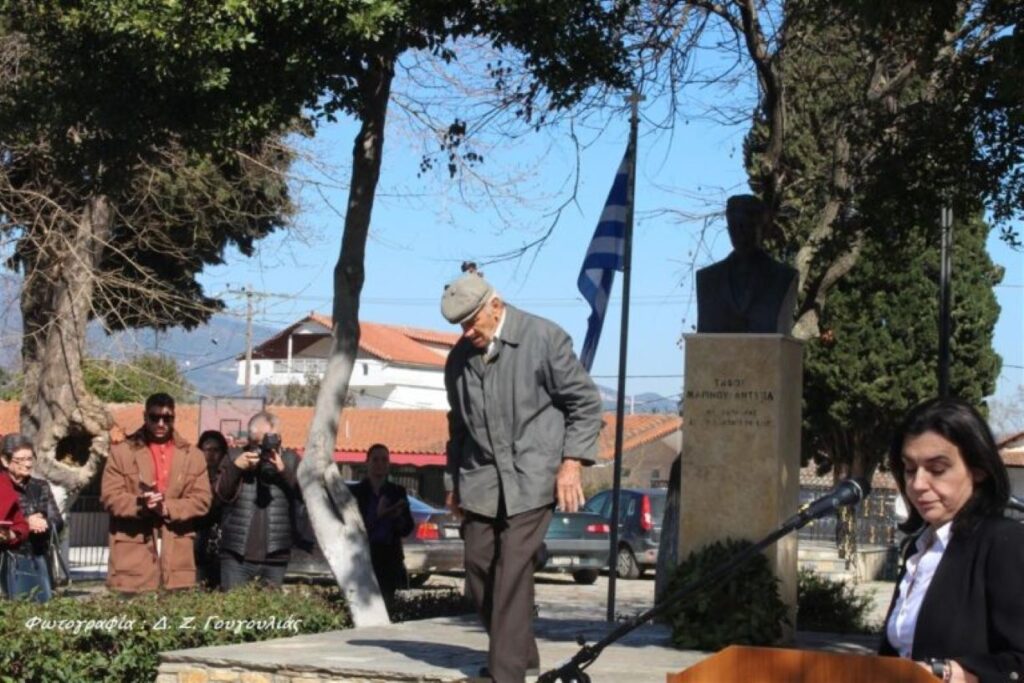 Τίμησαν την μνήμη του Μαρίνου Αντύπα στο Ομόλιο Λάρισας