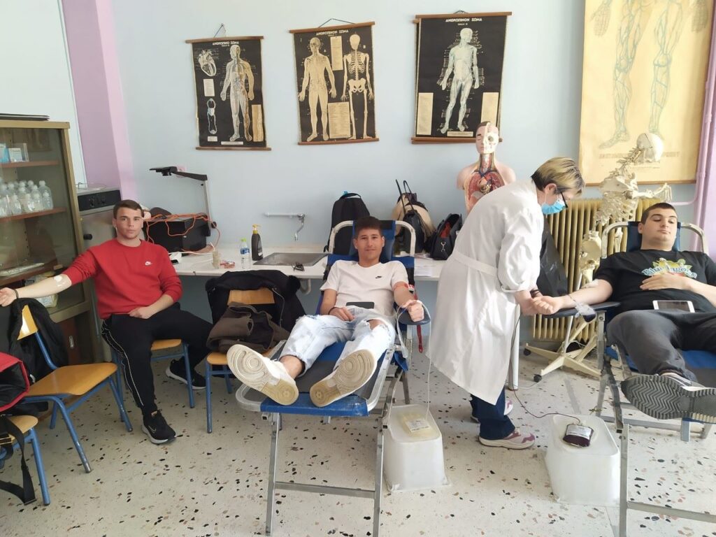 Νέα εθελοντική αιμοδοσία στο 1ο ΕΠΑΛ Τυρνάβου