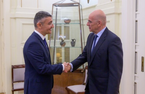 Συνάντηση Ν. Δένδια με τον απερχόμενο πρεσβευτή του Αζερμπαϊτζάν στην Ελλάδα
